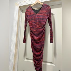 Glitter! Cute sparkling midi dress. Multicolored